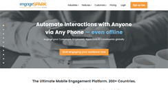 Desktop Screenshot of engagespark.com