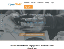 Tablet Screenshot of engagespark.com